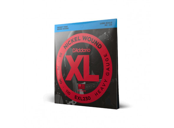 D'Addario EXL230 55-110 Heavy, Long Scale, XL Nickel Bass Strings D'Addario EXL230 55-110 Heavy, Long Scale, XL Nickel Bass Strings